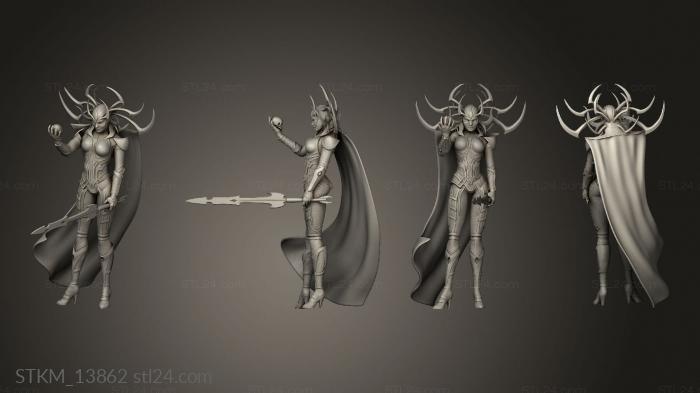 Статуэтки герои, монстры и демоны (Hela Подставка для ботинка Thor, STKM_13862) 3D модель для ЧПУ станка