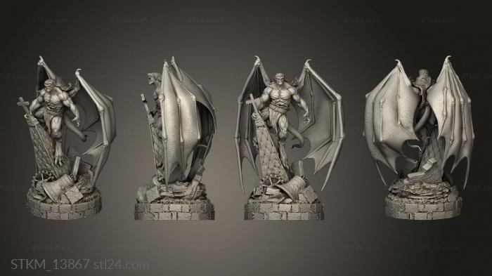 Статуэтки герои, монстры и демоны (Нога Голиата, STKM_13867) 3D модель для ЧПУ станка