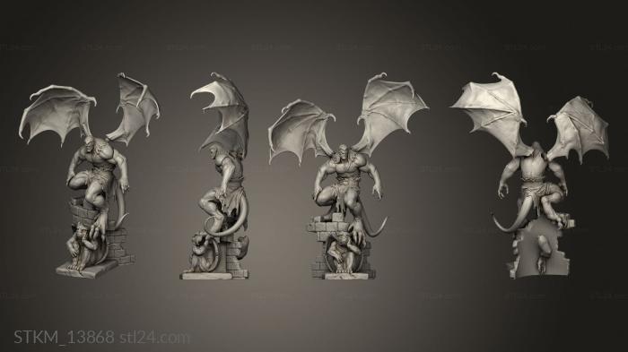 Статуэтки герои, монстры и демоны (ГОЛИАФ, STKM_13868) 3D модель для ЧПУ станка
