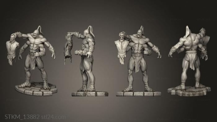 Статуэтки герои, монстры и демоны (Скачущий Скорпион Горо, STKM_13882) 3D модель для ЧПУ станка