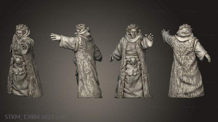 Статуэтки герои, монстры и демоны (Серые Ведьмы Серая Ведьма, STKM_13884) 3D модель для ЧПУ станка