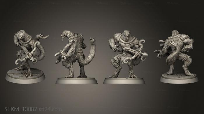 Figurines heroes, monsters and demons (Seeds the Serpent Canaan, STKM_13887) 3D models for cnc
