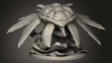 Figurines heroes, monsters and demons (Hunt Treasure Giant Sea Turtle, STKM_13889) 3D models for cnc