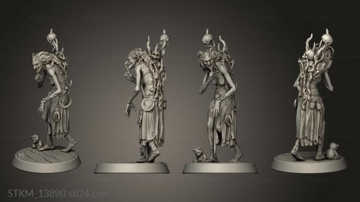 Figurines heroes, monsters and demons (Grannys Prophecy Night Hag, STKM_13890) 3D models for cnc
