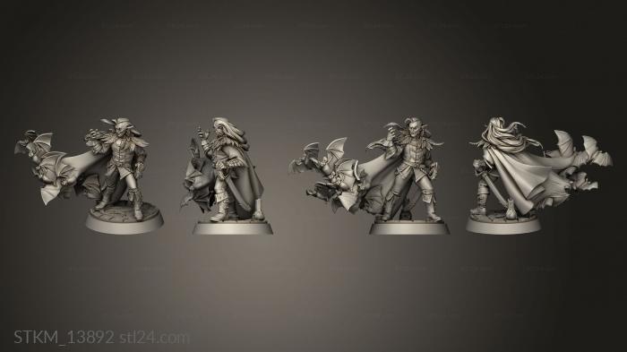 Figurines heroes, monsters and demons (Gravehunt Vampires Vampire, STKM_13892) 3D models for cnc