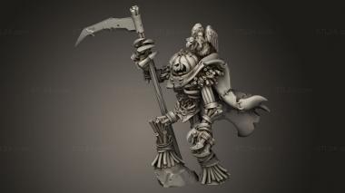 Figurines heroes, monsters and demons (Grayw Village GW scarecrow scythe, STKM_13893) 3D models for cnc