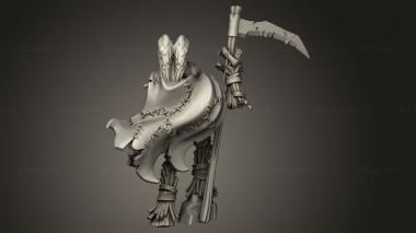 Figurines heroes, monsters and demons (Grayw Village GW scarecrow scythe, STKM_13893) 3D models for cnc