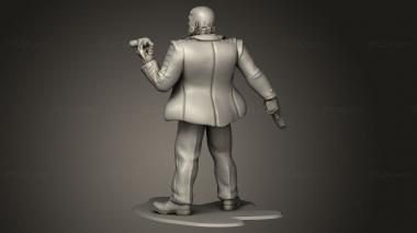 Figurines heroes, monsters and demons (Gridwars Age Cyberpunk Marcus Crown CEO, STKM_13902) 3D models for cnc