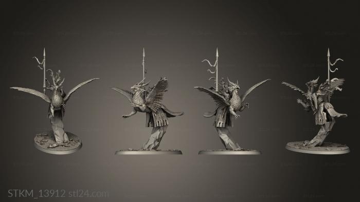 Статуэтки герои, монстры и демоны (Рыцари-Хранители Камелота, STKM_13912) 3D модель для ЧПУ станка