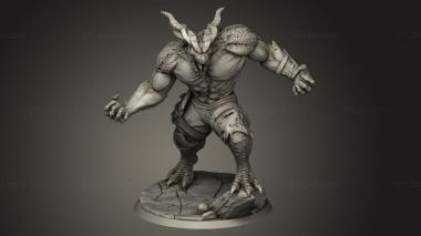 Figurines heroes, monsters and demons (Gunnonth The Life Taker, STKM_13914) 3D models for cnc