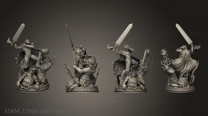 Figurines heroes, monsters and demons (Guts Berserk Berserkver, STKM_13916) 3D models for cnc