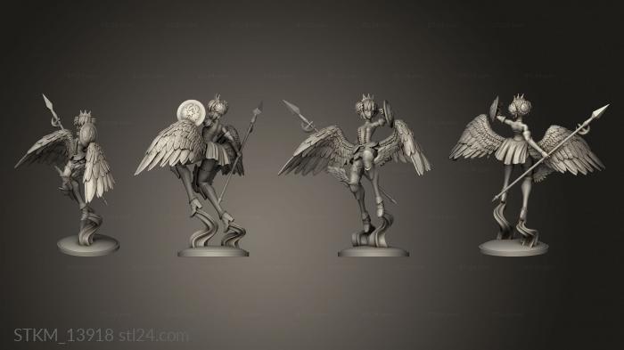 Figurines heroes, monsters and demons (Gwendolyn Azerama, STKM_13918) 3D models for cnc