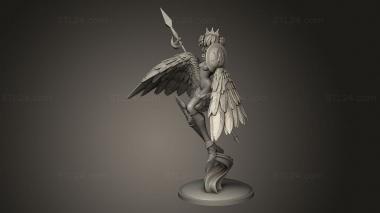 Figurines heroes, monsters and demons (Gwendolyn Azerama NSFW, STKM_13920) 3D models for cnc