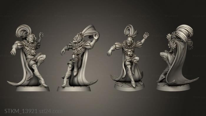 Figurines heroes, monsters and demons (Classic The Jester, STKM_13921) 3D models for cnc