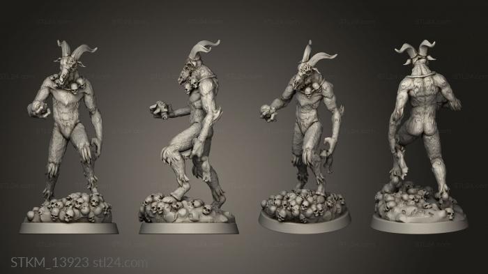 Figurines heroes, monsters and demons (advanced Archive Throwback ly Goatman, STKM_13923) 3D models for cnc