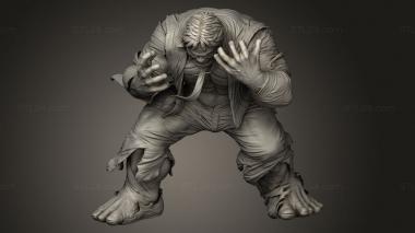 Figurines heroes, monsters and demons (Hulk DIORAMA Baner, STKM_13924) 3D models for cnc