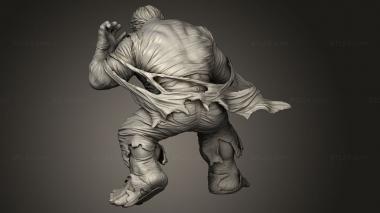 Figurines heroes, monsters and demons (Hulk DIORAMA Baner, STKM_13924) 3D models for cnc