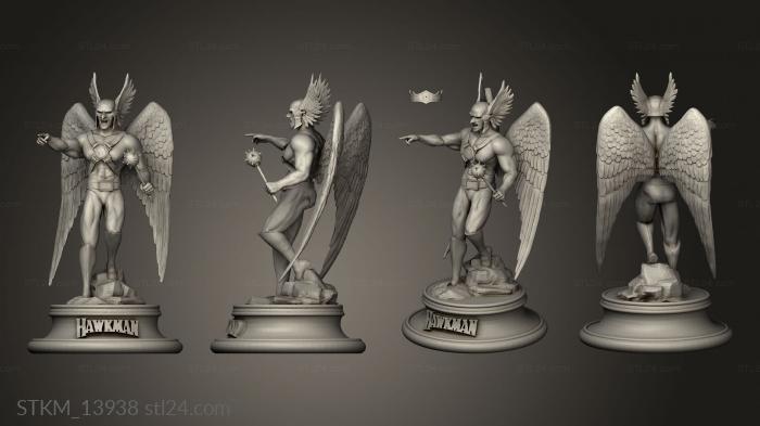 Figurines heroes, monsters and demons (Hawk Man Google Drive HM Figure, STKM_13938) 3D models for cnc