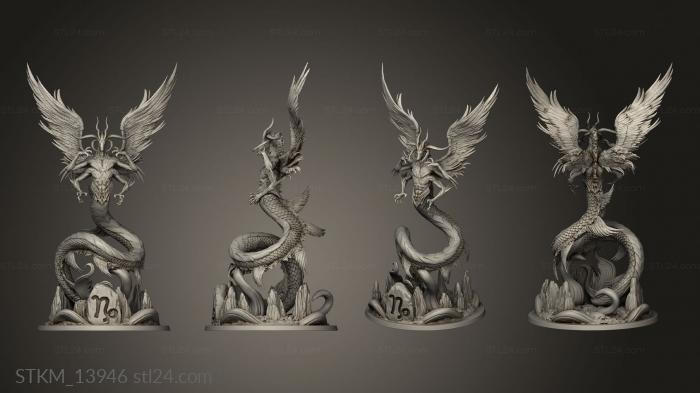 Figurines heroes, monsters and demons (Western Zodiacs Capricorn, STKM_13946) 3D models for cnc