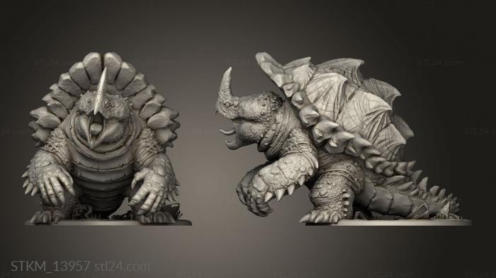 Figurines heroes, monsters and demons (Lodgeback Snapper, STKM_13957) 3D models for cnc