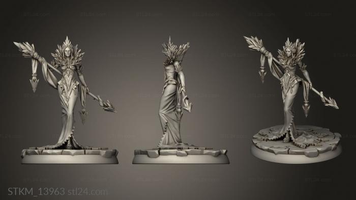 Figurines heroes, monsters and demons (Helga the Frost Witch, STKM_13963) 3D models for cnc