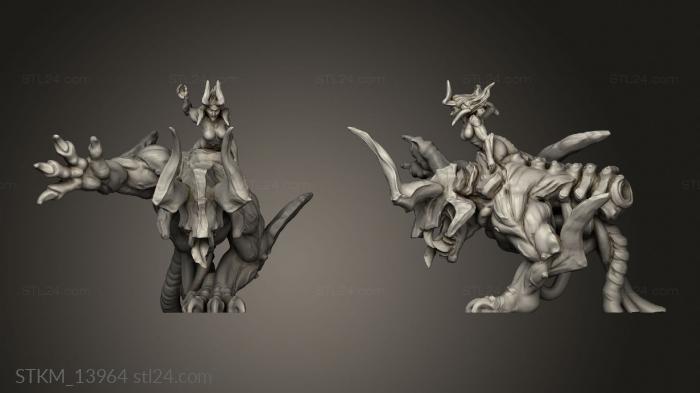 Статуэтки герои, монстры и демоны (Ад Полон Ярости Слияния, STKM_13964) 3D модель для ЧПУ станка