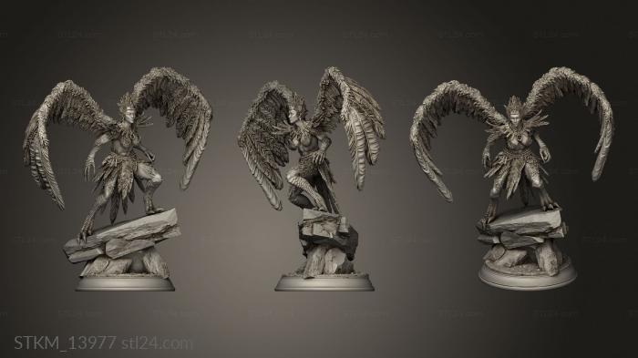 Статуэтки герои, монстры и демоны (Великая Охота На Кизири, STKM_13977) 3D модель для ЧПУ станка