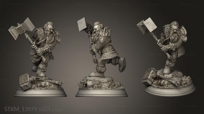 Figurines heroes, monsters and demons (Grand Hunt The Rend, STKM_13979) 3D models for cnc