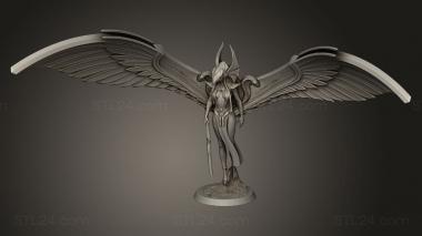 Figurines heroes, monsters and demons (Valkyrie Horus, STKM_13983) 3D models for cnc