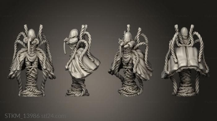 Figurines heroes, monsters and demons (Hell Hath Fury Bound One, STKM_13986) 3D models for cnc