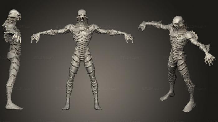 Figurines heroes, monsters and demons (Creature From The Black Lagoon, STKM_1399) 3D models for cnc