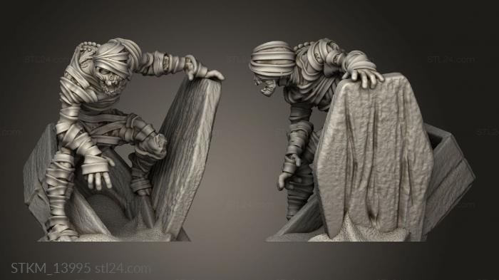 Figurines heroes, monsters and demons (Mummies mummy, STKM_13995) 3D models for cnc