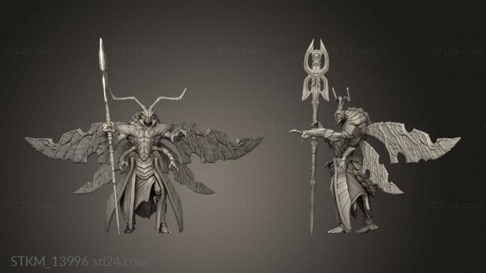 Статуэтки герои, монстры и демоны (Хаз Аррет,Император, STKM_13996) 3D модель для ЧПУ станка