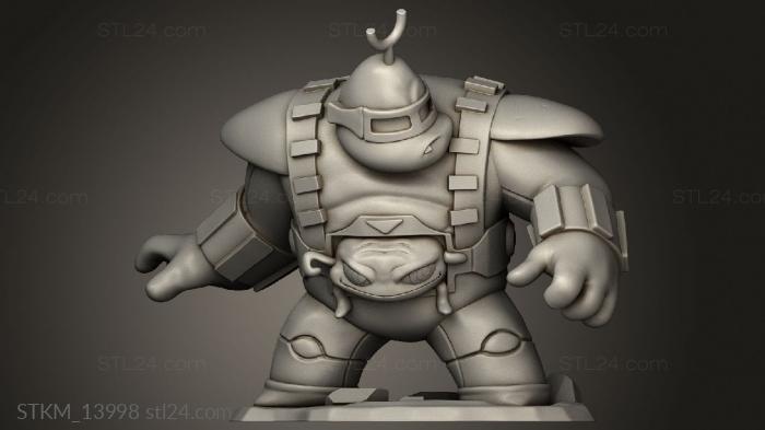 Figurines heroes, monsters and demons (Krang Chibi, STKM_13998) 3D models for cnc