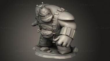 Figurines heroes, monsters and demons (Krang Chibi, STKM_13998) 3D models for cnc