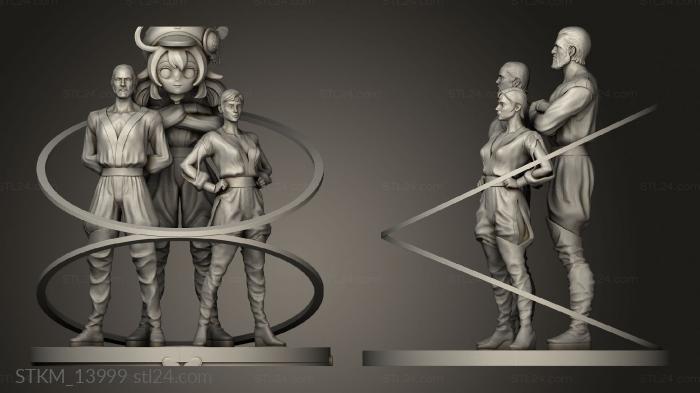 Статуэтки герои, монстры и демоны (Криптоника эрман Зод Урса, STKM_13999) 3D модель для ЧПУ станка