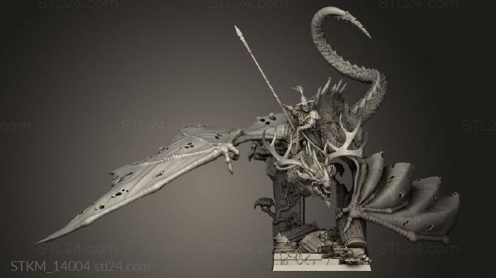 Figurines heroes, monsters and demons (KS Heroes Senor Dragon Lord DragOn Rd, STKM_14004) 3D models for cnc