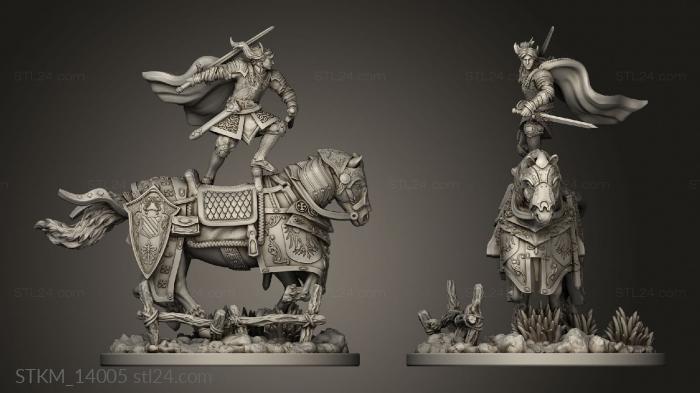 Figurines heroes, monsters and demons (Lancelot Alt, STKM_14005) 3D models for cnc