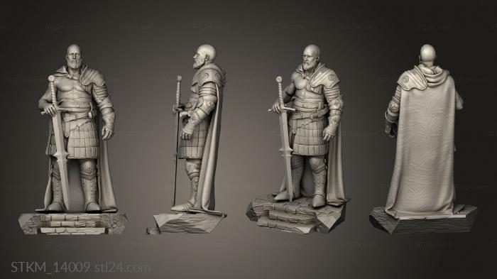 Figurines heroes, monsters and demons (Ragnar, STKM_14009) 3D models for cnc