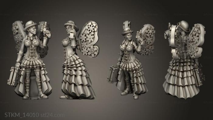 Figurines heroes, monsters and demons (Lights Citizen Lightsteamgirl, STKM_14010) 3D models for cnc