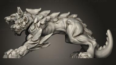 Figurines heroes, monsters and demons (Hell Hath Fury Cerberus, STKM_14011) 3D models for cnc