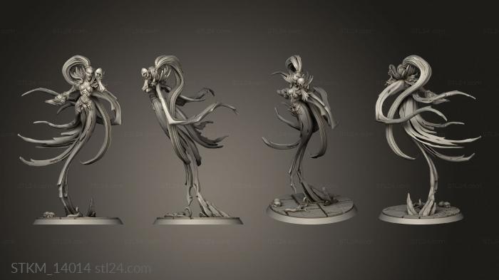 Статуэтки герои, монстры и демоны (Секзахианский Вампир Лунной Окраски, STKM_14014) 3D модель для ЧПУ станка