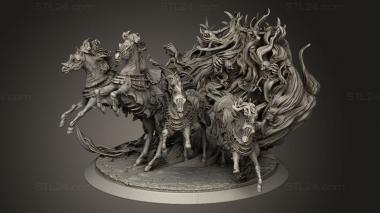 Figurines heroes, monsters and demons (Sorrowsworn Baron Horses The Horse, STKM_14016) 3D models for cnc