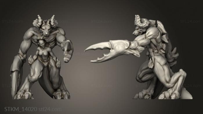 Figurines heroes, monsters and demons (Hell Hath Fury Claw ed one, STKM_14020) 3D models for cnc