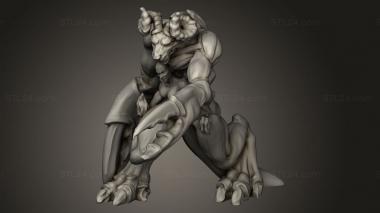 Figurines heroes, monsters and demons (Hell Hath Fury Claw ed one, STKM_14020) 3D models for cnc