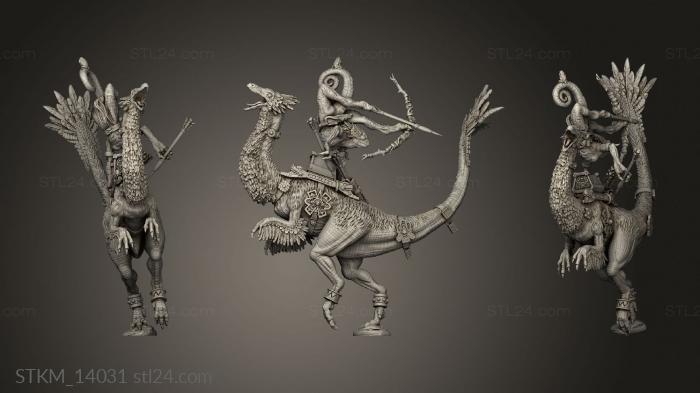 Статуэтки герои, монстры и демоны (Стрела, STKM_14031) 3D модель для ЧПУ станка