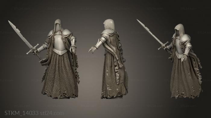 Figurines heroes, monsters and demons (Sorrowsown Baron s Soldiers The Wraith Swordsman Lv, STKM_14033) 3D models for cnc