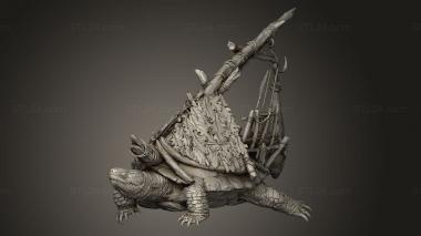 Figurines heroes, monsters and demons (Tale Archduke Mousin Turtle Platform, STKM_14038) 3D models for cnc