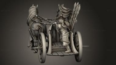 Figurines heroes, monsters and demons (Elven Princes and their Warchariots Chariot, STKM_14039) 3D models for cnc