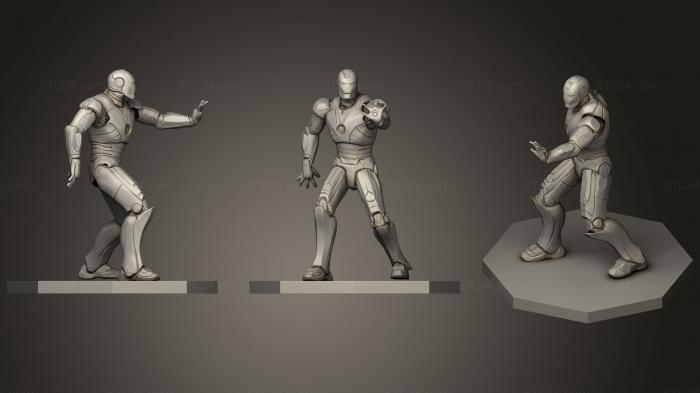 Статуэтки герои, монстры и демоны (Диегоев 01 Железный Человек, STKM_1404) 3D модель для ЧПУ станка
